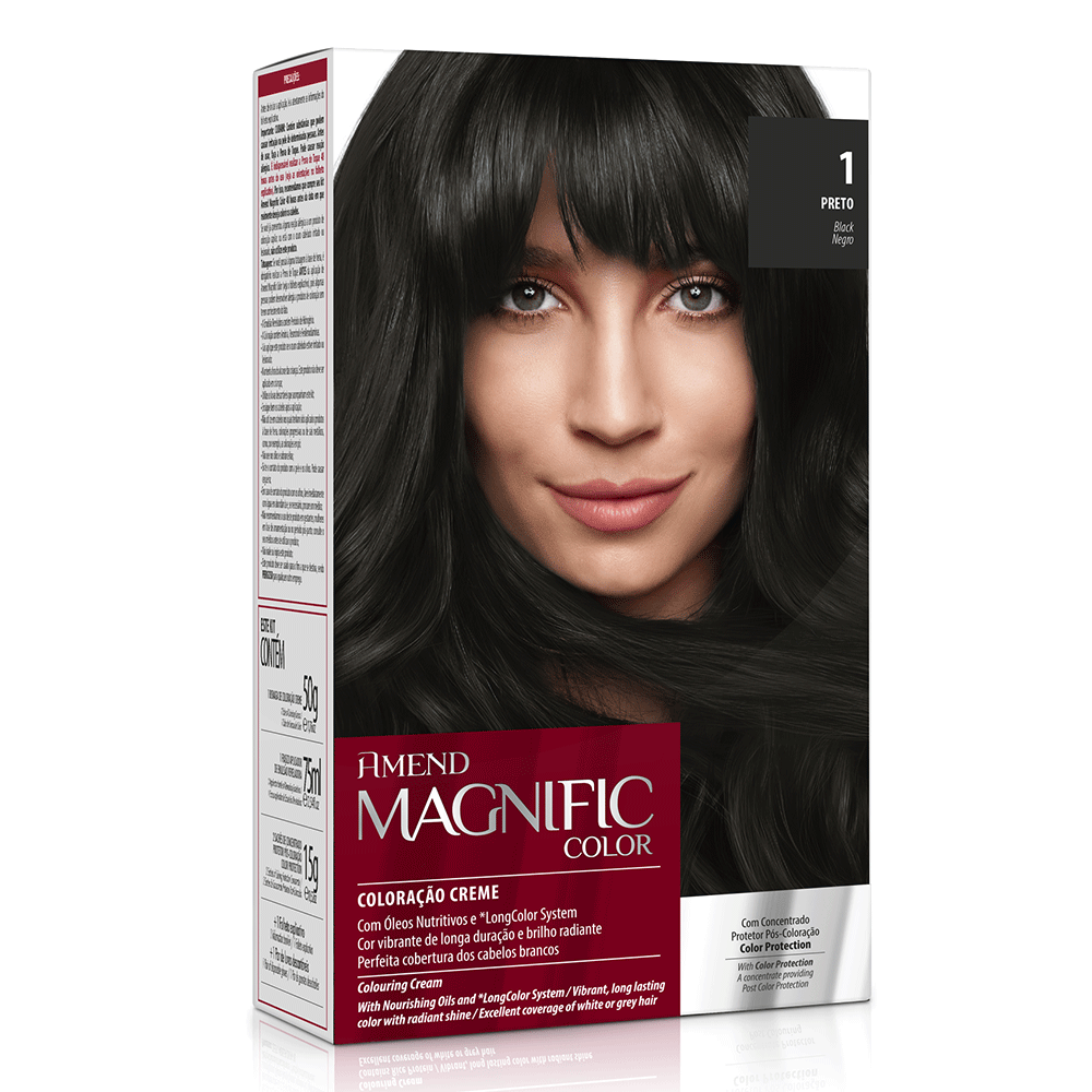 Kit Coloração Amend Magnific Color 1.0 Preto